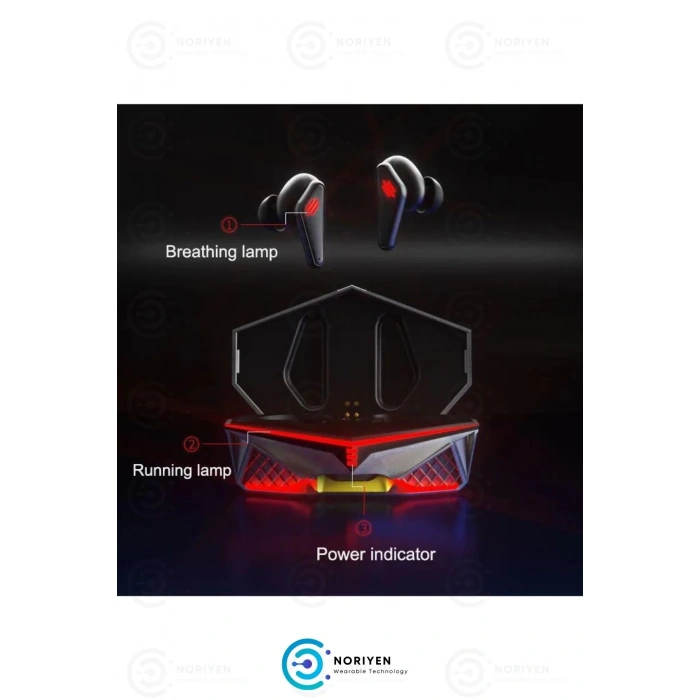 K98 Pro Oyuncu HD Ses Mikrofonlu Işıklı Metal Kasa iOS Android Uyumlu Bluetooth Kablosuz Kulaklık
