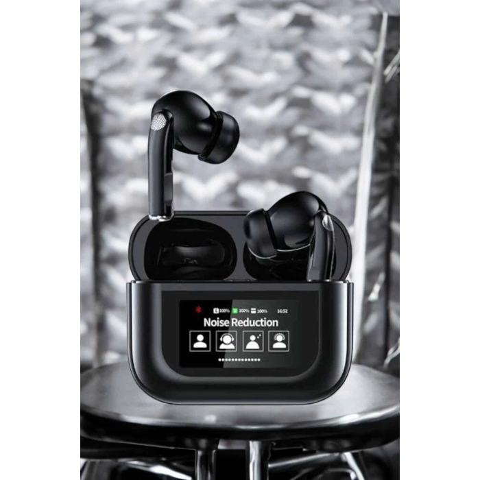 Kablosuz Bluetooth Kulaklık Ekranlı Uzun Şarj Süreli ANC Destekli