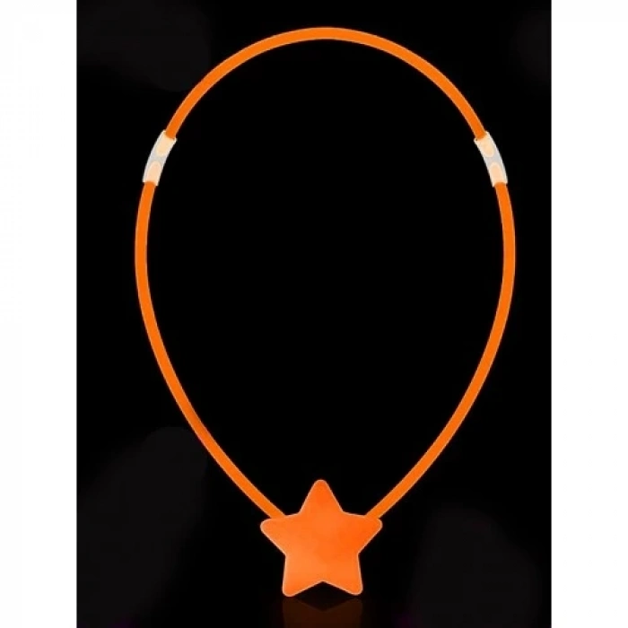 Karanlıkta Yanan Glow Stick Yıldız Kolye - 6 Adet