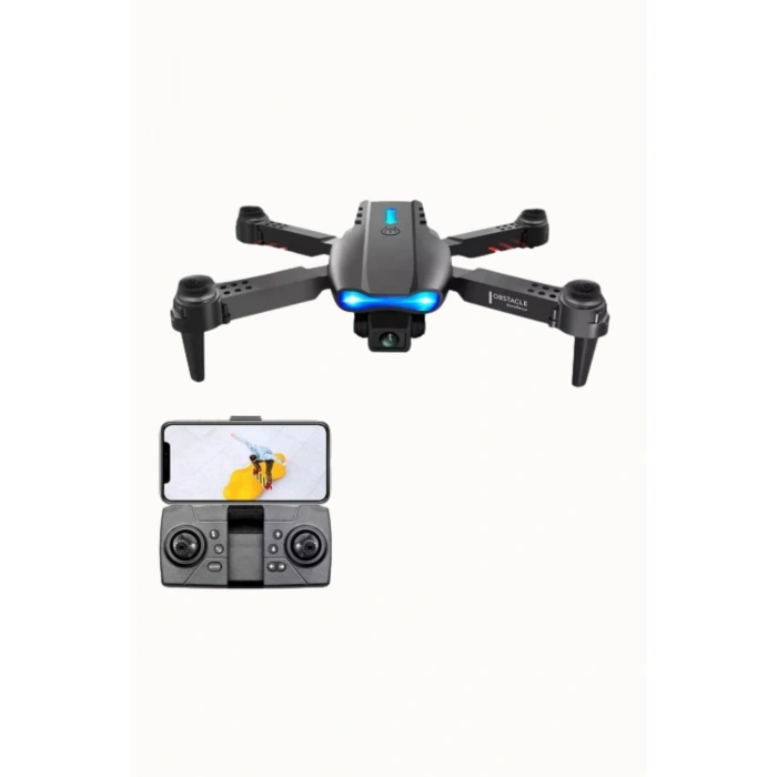 Katlanabilir HD Kameralı Drone, 500-1000 Metre Uçuş Mesafeli ve Ekstra Bataryalı