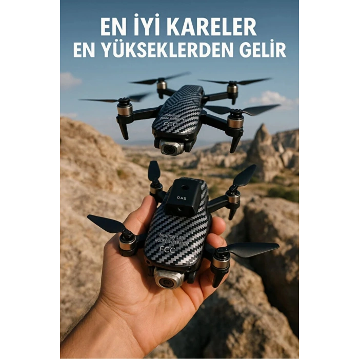 Katlanabilir RC Drone, 720P HD Kamera ve GPS Desteği ile Uzaktan Kumandalı Havadan Görüntüleme