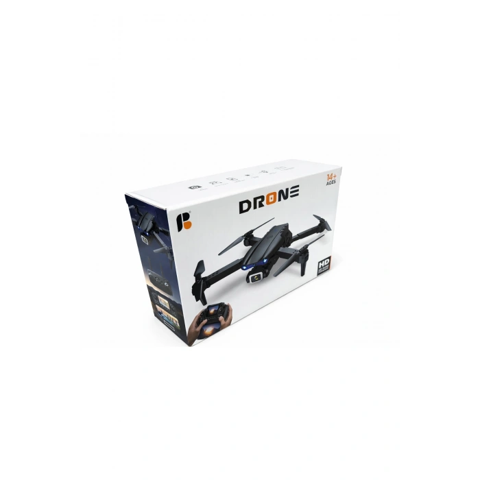 Katlanabilir Wifi FPV Kameralı Mini Drone, 720P HD Canlı Görüntü Aktarımı, Gri Renk