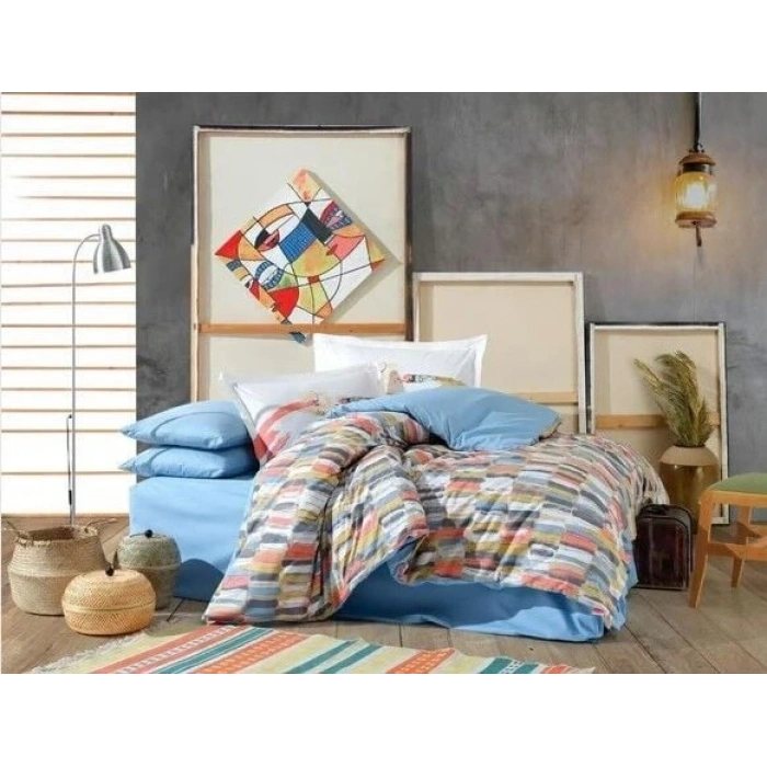Kingsize Poplin Nevresim Mikado Hardal