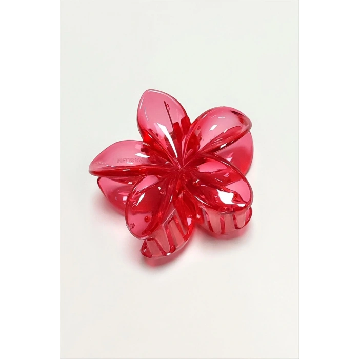 Kırmızı Lotus Toka 6 cm (Kartsız)
