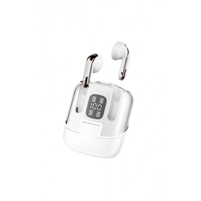 Kulak içi TWS Bluetooth Kulaklık - Renk: Beyaz, Bluetooth Versiyon: 5.3, Mikrofon