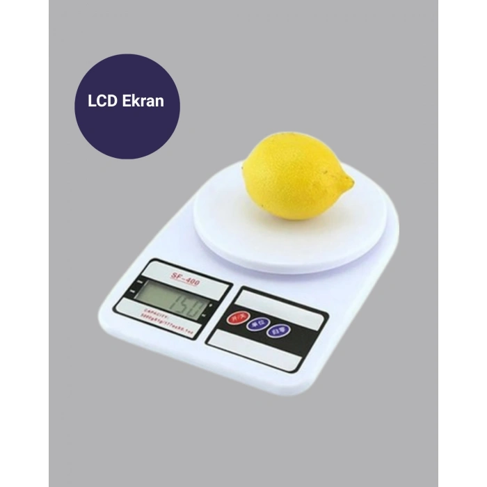 LCD Ekranlı Hassas Dijital Mutfak Terazisi – 5kg Kapasite, 1g Hassasiyet