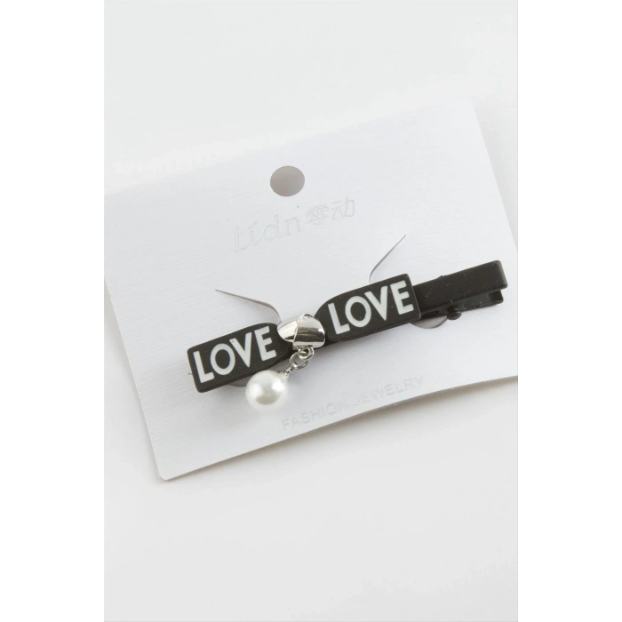 Love Yazılı İnci Pens Toka