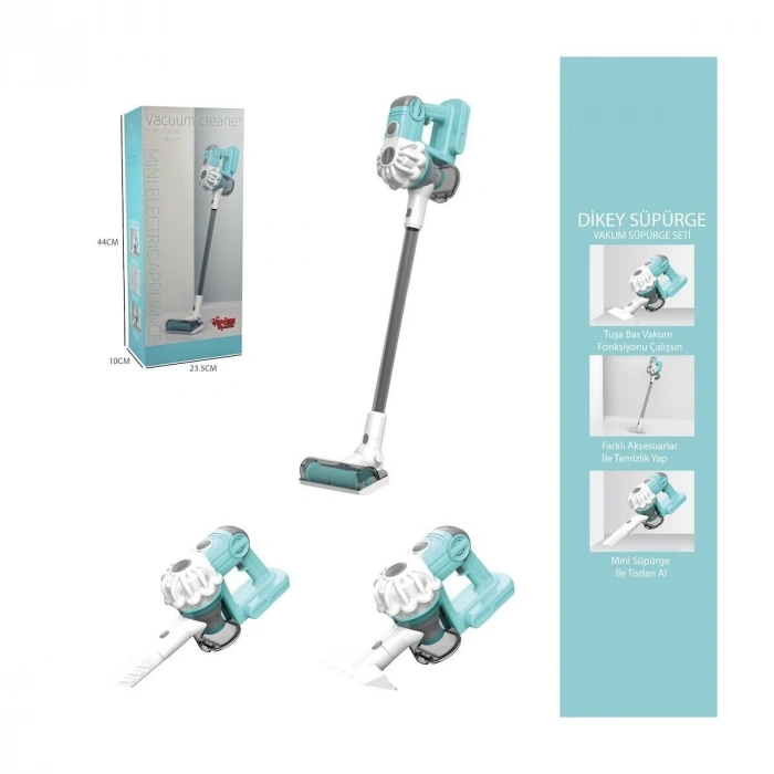 LS8807Q Vardem Dikey Elektrik Süpürgesi  Kapalı Kutu Yeşil-Gri  3 in1