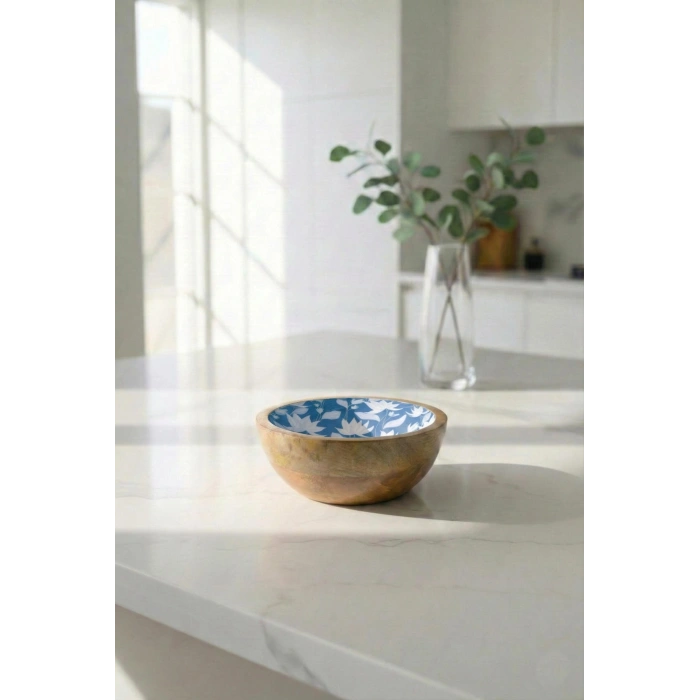 Mango Agacı Sunum Servis Kasesi & Dekoratif Kase 20 Cm Desenli