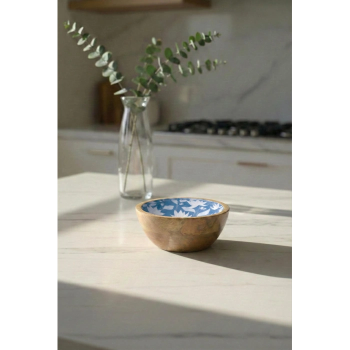 Mango Agacı Sunum Servis Kasesi & Dekoratif Kase 20 Cm Desenli