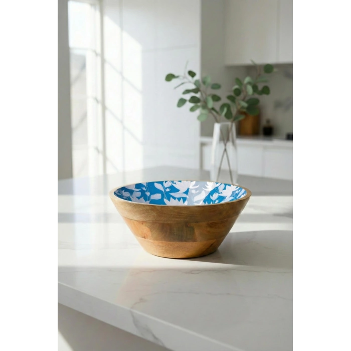 Mango Agacı Sunum Servis Kasesi & Dekoratif Kase 25 Cm Desenli