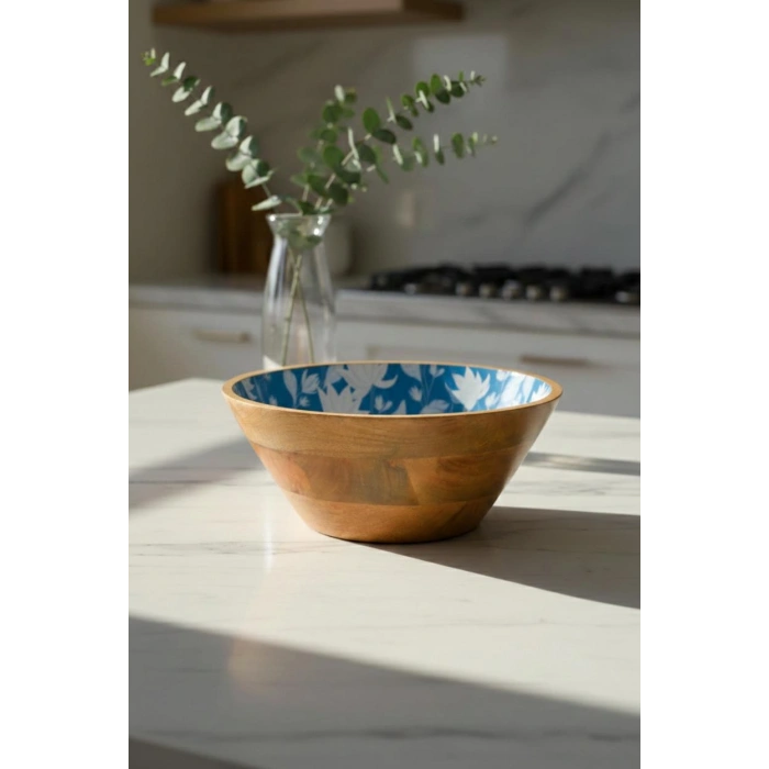 Mango Agacı Sunum Servis Kasesi & Dekoratif Kase 25 Cm Desenli