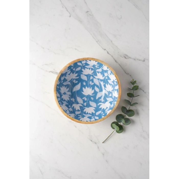 Mango Agacı Sunum Servis Kasesi & Dekoratif Kase 25 Cm Desenli