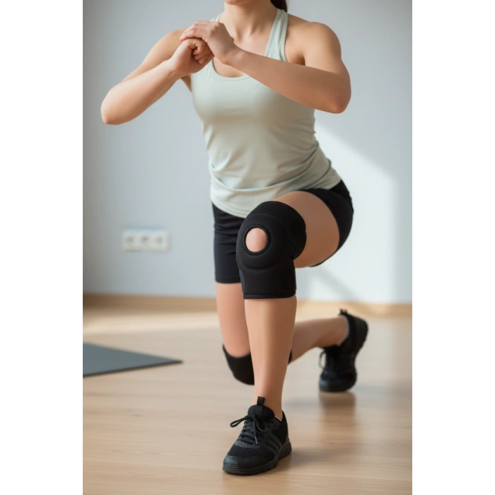 Patella Destekli Çapraz Bağ Diz Korsesi Spor ve Menisküs İçin İkili