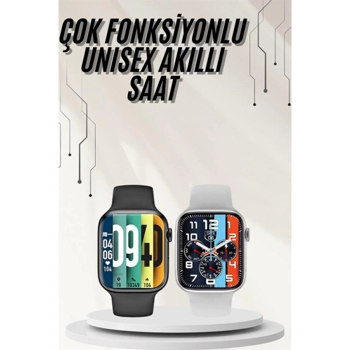 Plastik Kordonlu Kalp Atışı Uyku Takibi ve Çağrı Cevaplayabilen Akıllı Saat