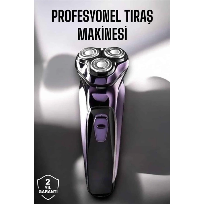 Profesyonel Şarjlı Saç ve Sakal Tıraş Makinesi Hassas Kesim
