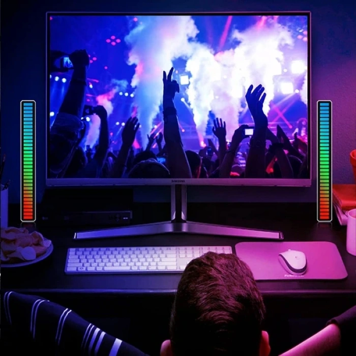 RGB Sese Duyarlı Taşınabilir Ekolayzer LED Çubuk