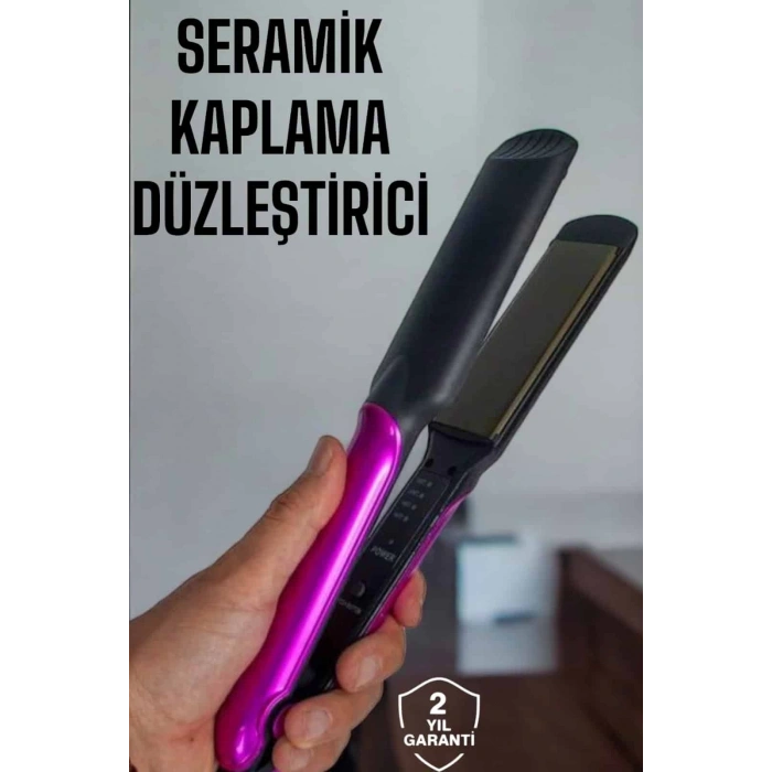 Seramik Kaplama Isı Ayarlı Yıpranma Karşıtı Saç Düzleştirici
