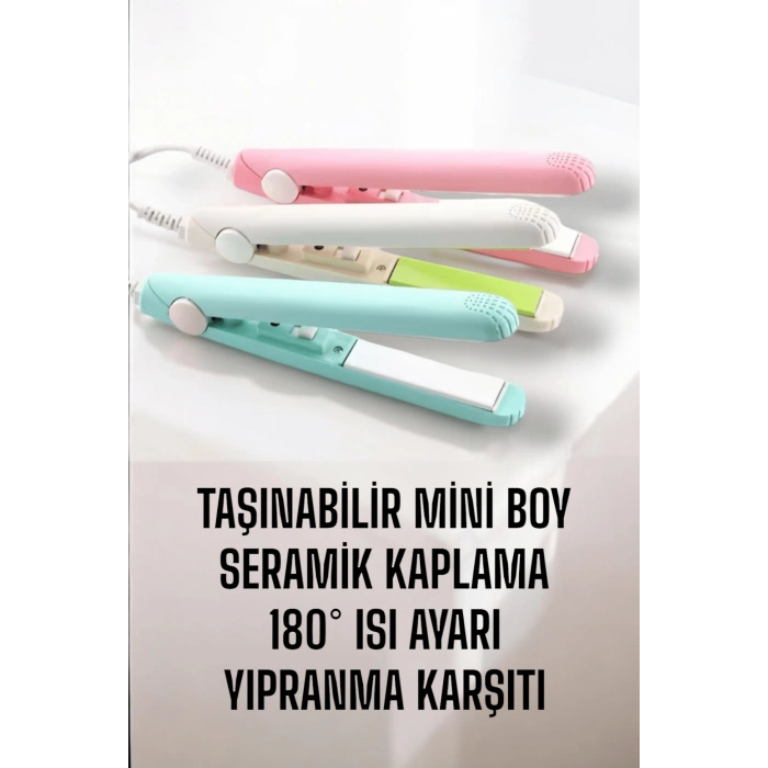Seramik Kaplama Taşınabilir Mini Saç Düzleştirici Seyahat Dostu Tasarım