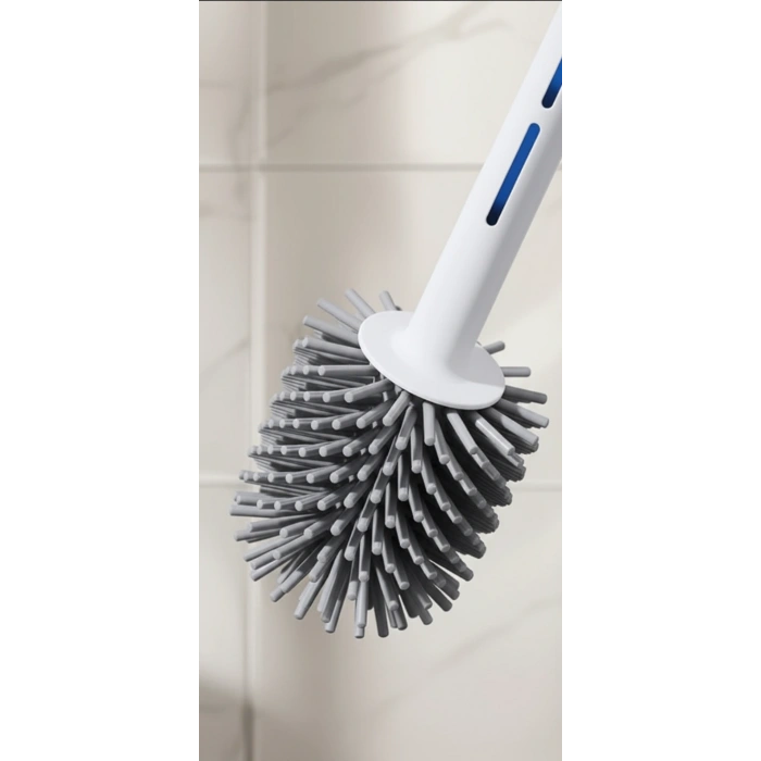 Silikon Deterjan Hazneli Esnek Tuvalet Fırçası Banyo Temizlik Ürünü