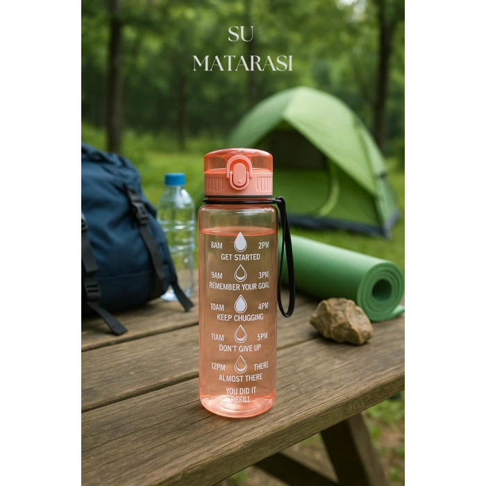 Suluk & Su Şişesi & Sporcu Matara Turuncu 1000 ml