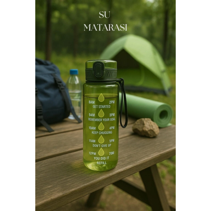 Suluk & Su Şişesi & Sporcu Matara Yeşil 1000 ml