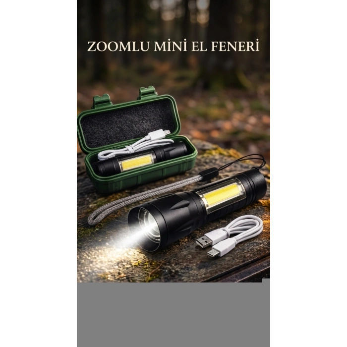 Taşınabilir Su Geçirmez El Feneri Uzun Pil Ömrü