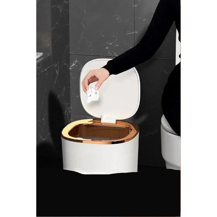 Teknolojik Çöp Kutusu Otomatik Aç Kapat Sensörlü Mutfak Banyo Ev Ofis PİLLER DAHİLDİR