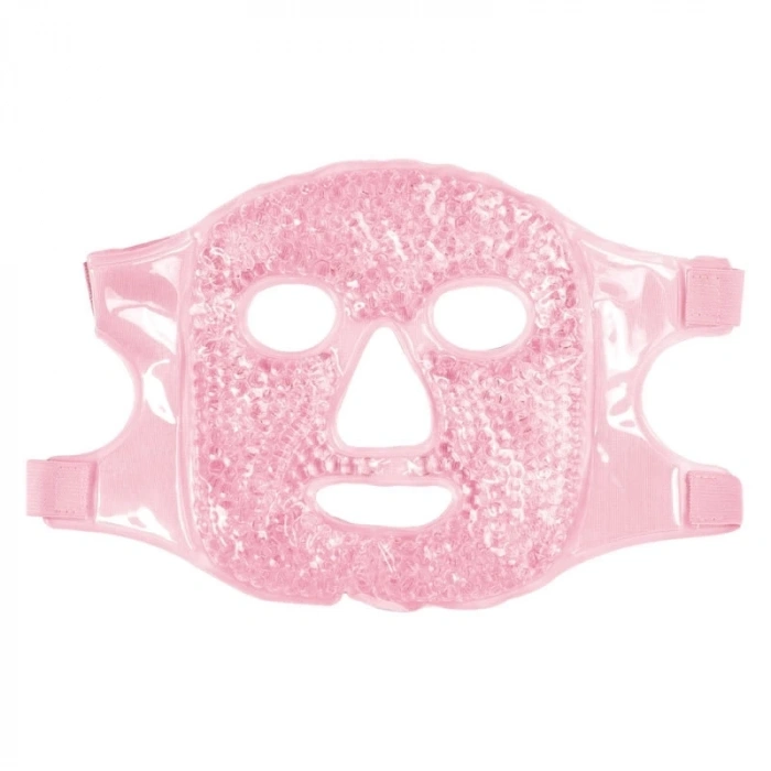 Terapi Jel Yüz Maskesi Soğuk Ve Sıcak Boncuklu Ayarlanabilir Maske (Pembe)