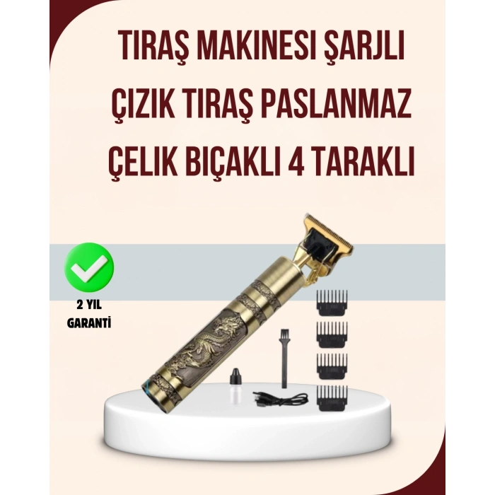 Titreşim Motorlu Erkek Saç ve Sakal Düzeltici