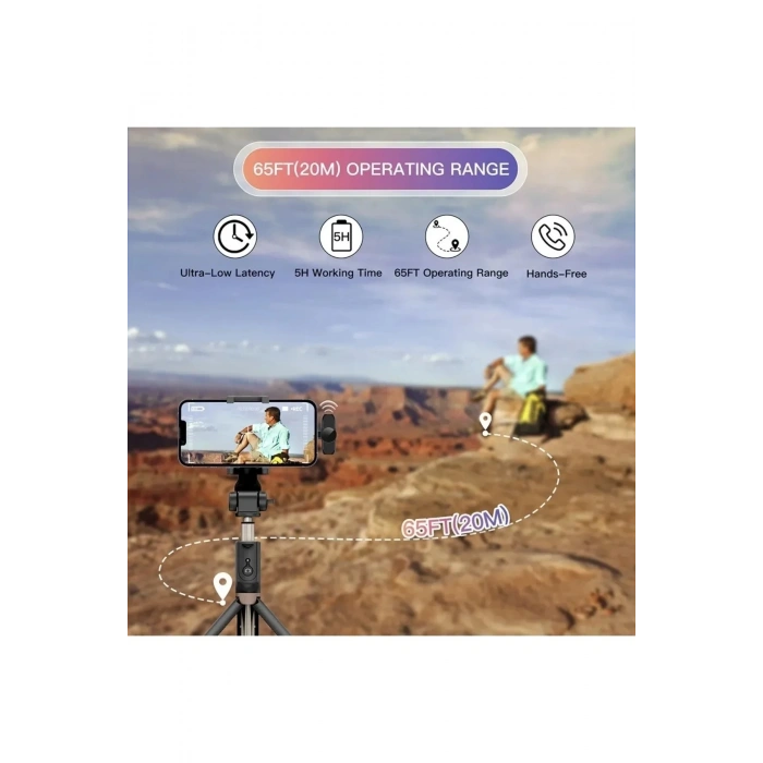 Type-C Çiftli Kablosuz Yaka Mikrofonu Seti - YouTube, TikTok, Vlog ve Canlı Yayınlar İçin Telefon Uyumlu Çift Mikrofon