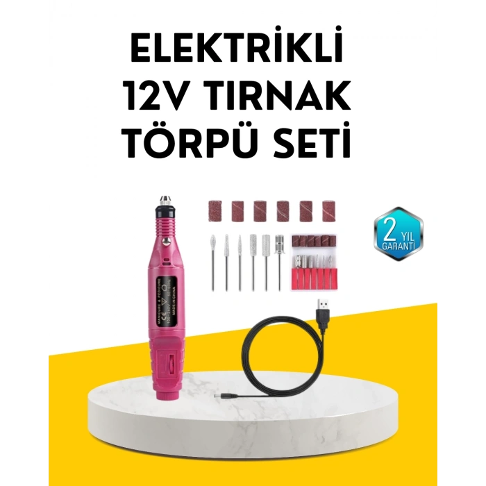 USB Şarjlı Çok Fonksiyonlu Tırnak Bakım Cihazı
