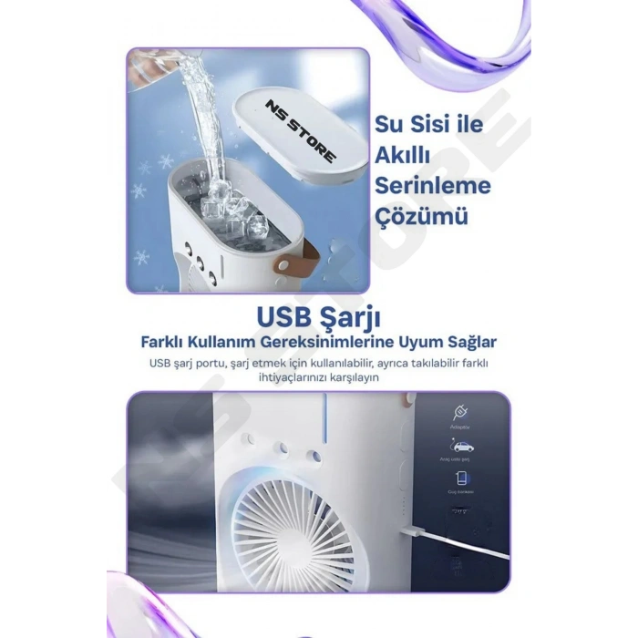 Vantilatör - Renk: Beyaz, Özellik: Su Buharlı, Tip: Masaüstü | Teknik Özellikleri ve Kullanım