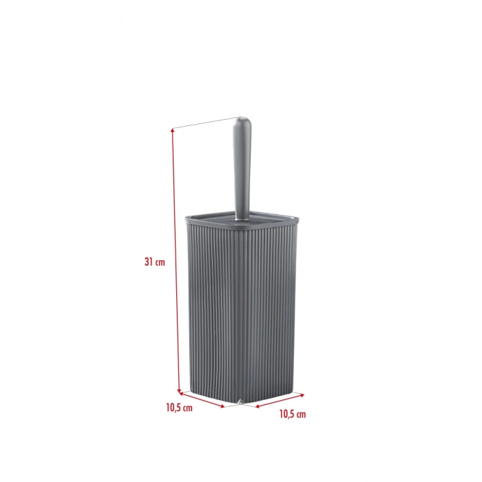 WC Fırçası & Tuvalet Fırçası Füme 2 Parça