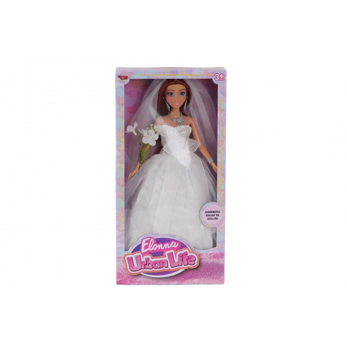 WG-661048 KUTULU 29 CM GELİNLİKLİ BEBEK