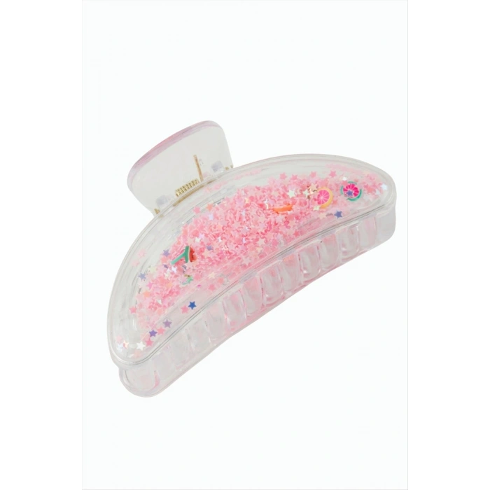 Yıldız Şeffaf Mandal Toka 8 cm