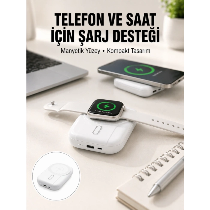Yüksek Kapasiteli 22.5W Hızlı Şarj Taşınabilir Powerbank Yeni Nesil