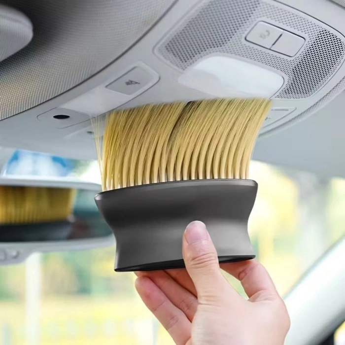 Yumuşak Kıllı ve Ergonomik Saplı Araç İçi Detaylı Toz Temizleme Fırçası