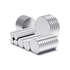 10 Adet 10x2mm Yuvarlak Neodyum Mıknatıs Güçlü Magnet Nikel Kaplamalı