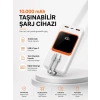 10.000 mAh Bataryalı, Dijital Göstergeli Taşınabilir Powerbank