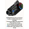 1080P Video Kayıt Özellikli, Su Geçirmez ve Bluetooth 5.4 Motorcu Interkom Kulaklığı
