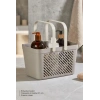 12li Gri Çok Amaçlı Kulplu Sepet Mutfak Banyo Organizer Ekonomik Set