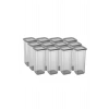 12li Kavanoz Seti & Saklama Kabı & Erzak Kabı 12x1900 Ml (20 Lı Etiket Hediyeli)