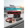 12v 2000w Modifiye Sinüs İnverter Araç Ve Güneş Enerjisi Uyumlu, Çift Usb, Çift Priz Ve Çakmaklık Eco Lounge