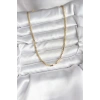 14K Gold Renk Kaplama Ezme Yılan Zincir Model CM Kadın Kolye