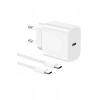 15/Pro/Pro Max 20W İOS Uyumlu Hızlı Şarj Aleti Adaptörlü Beyaz