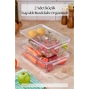 2 Li Kapaklı Buzdolabı Organizeri & Buzdolabı Düzenleyici 3 lt