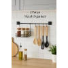 2 Parça Metal Askılı Mutfak Organizeri & Mutfak Rafı & Sepet