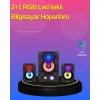 2.1 Kanal RGB LED Oyun Hoparlörü Subwoofer Destekli