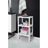 3 Katlı Beyaz Raf Kitaplık & Banyo Düzenleyicisi 73,5 cm